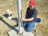 Plumbing the flagpole