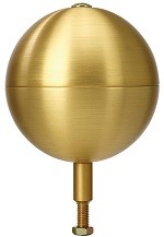 12 in. Heavy Duty Flag Pole Ball Ornament