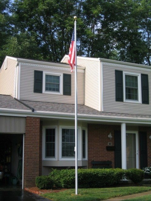 20 ft. 4 in. Residential Flag Pole - 4 In. X .125 Aluminum