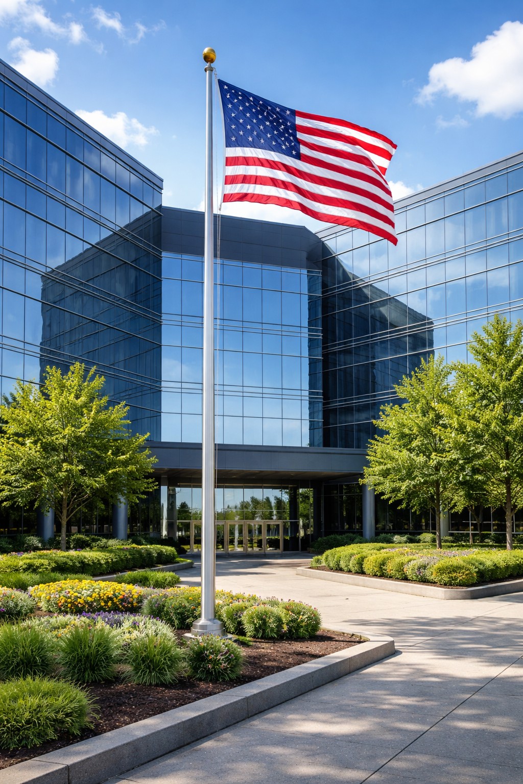 30 ft. - 6 in. Medium Duty Commercial Flag Pole - FREE COMMERCIAL SHIPPING!