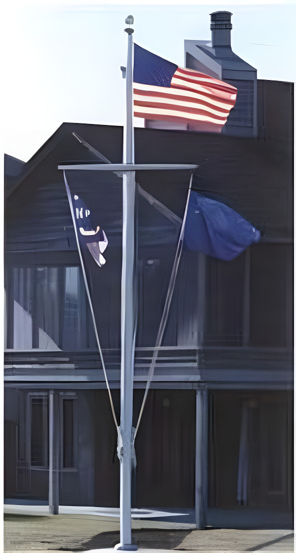 30' Commercial Aluminum Nautical Flag Pole - FREE COMMERCIAL SHIPPING! 30' Commercial Aluminum Nautical Flag Pole - FREE COMMERCIAL SHIPPING! - Product Image