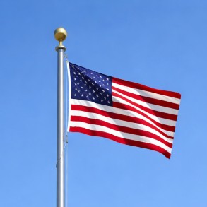 35 ft. Light Commercial Aluminum Flag Pole - FREE COMMERCIAL SHIPPING!