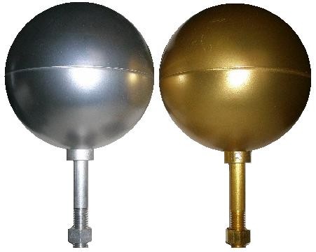 8 in. Flag Pole Ball Ornament
